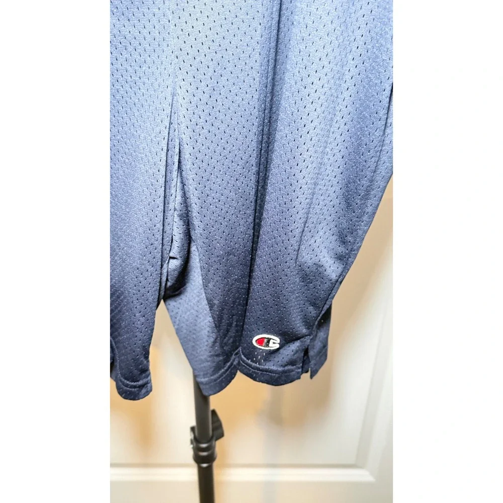 Champion Mens Navy 9 Inch Classic Mesh Athletic Shorts 4XL